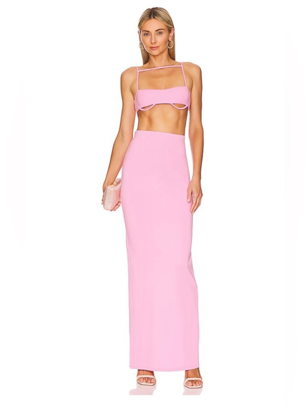 Camila Coelho - Pink Belle Two-Piece Maxi Pencil Skirt Set